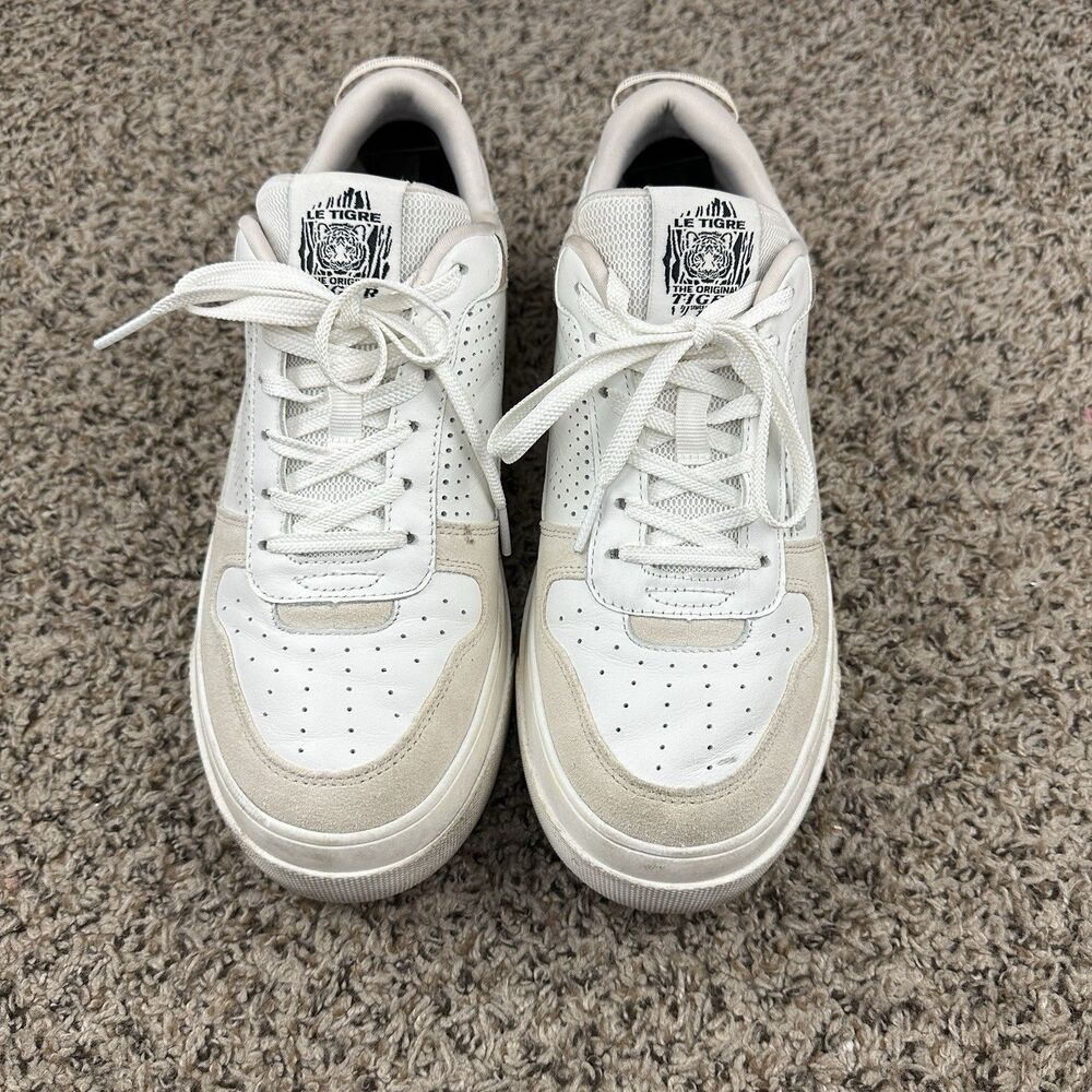 Le Tigre Midtown Lo Platform 1977 White Rose Gold Women's Sneakers Size 10M - Picture 7 of 12